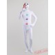 White Snowman Costumes - Lycra Spandex BodySuit | Zentai Suit