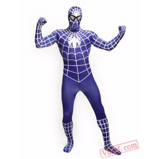 Blue Spiderman Zentai Suit - Spandex BodySuit | Costumes