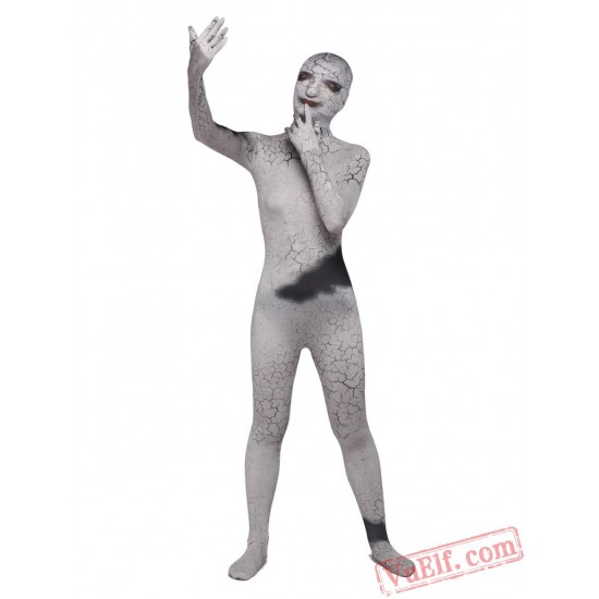 Terrifying Cracking People Costumes Zentai Suit