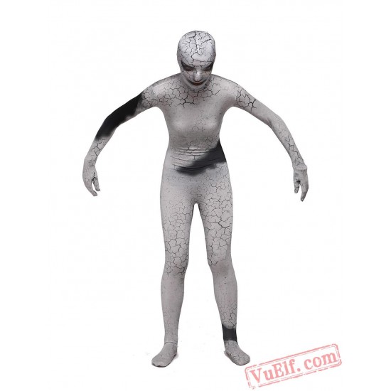 Terrifying Cracking People Costumes Zentai Suit