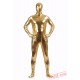 Gold Shiny Metalic Mens Lycra Spandex BodySuit | Zentai Suit