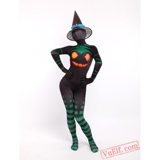 Halloween Witch Costumes - Lycra Spandex BodySuit | Zentai Suit