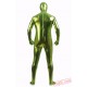 Green Shiny Metalic Mens Lycra Spandex BodySuit | Zentai Suit