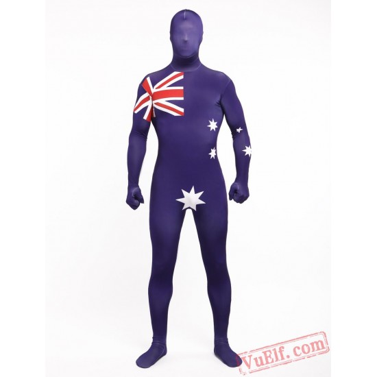 The OZ flag Lycra Spandex BodySuit | Zentai Suit