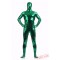 Green Shiny Metalic Mens Lycra Spandex BodySuit | Zentai Suit