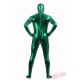 Green Shiny Metalic Mens Lycra Spandex BodySuit | Zentai Suit