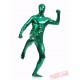 Green Shiny Metalic Mens Lycra Spandex BodySuit | Zentai Suit