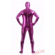 Pink Shiny Metalic Mens Lycra Spandex BodySuit | Zentai Suit