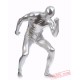 Silvery Shiny Metalic Mens Lycra Spandex BodySuit | Zentai Suit