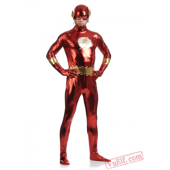 The Flash Man Costumes - Lycra Spandex BodySuit | Zentai Suit