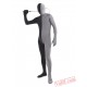 Black Grey Lycra Spandex BodySuit | Zentai Suit