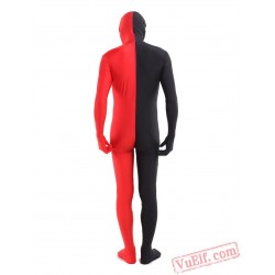 Black Red Lycra Spandex BodySuit | Zentai Suit