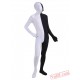 Black White Lycra Spandex BodySuit | Zentai Suit