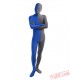 Blue Grey Lycra Spandex BodySuit | Zentai Suit