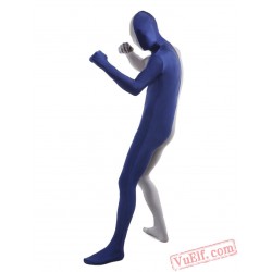 Dark Navy Gray Lycra Spandex BodySuit | Zentai Suit