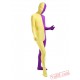 Purple Yellow Lycra Spandex BodySuit | Zentai Suit