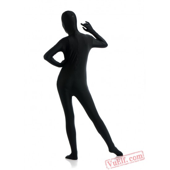 Black Full Body Costumes - Lycra Spandex BodySuit | Zentai Suit