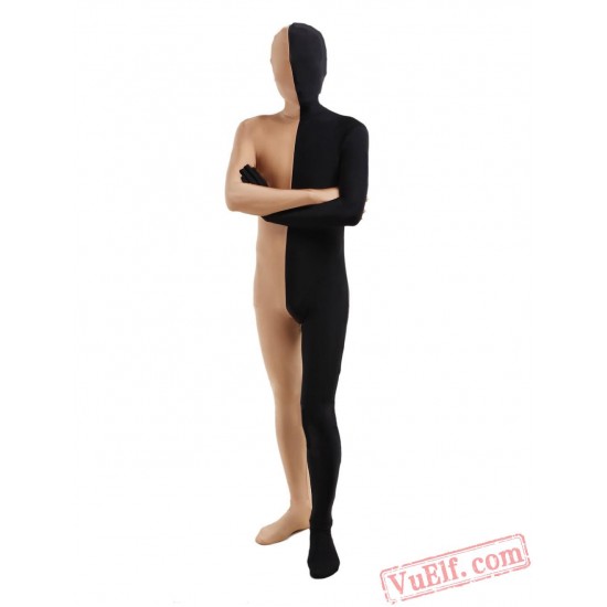 Double-Color Lycra Spandex BodySuit | Zentai Suit