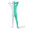 White Green DLycra Spandex BodySuit | Zentai Suit