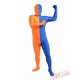 Funny Orange Blue Lycra Spandex BodySuit | Zentai Suit