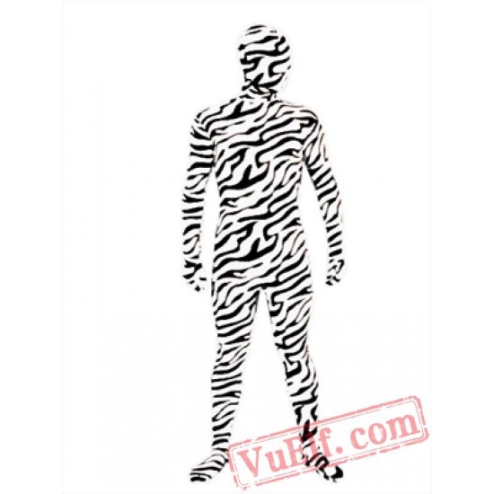Zebra Zentai Suit - Spandex BodySuit | Full Body Costumes