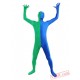 Green Blue Lycra Spandex BodySuit | Zentai Suit