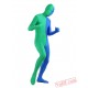 Green Blue Lycra Spandex BodySuit | Zentai Suit