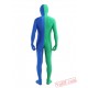 Green Blue Lycra Spandex BodySuit | Zentai Suit