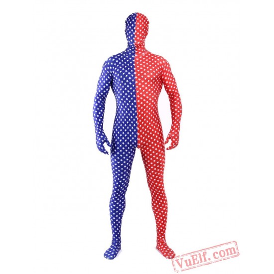 Polka Dot Lycra Lycra Spandex BodySuit | Zentai Suit