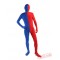 Halloween Funny Blue Red Lycra Spandex BodySuit | Zentai Suit