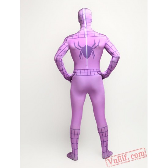 Purple Spiderman Zentai Suit - Spandex BodySuit | Costumes