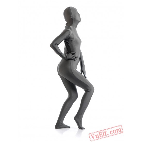 Grey Full Body Costumes - Lycra Spandex BodySuit | Zentai Suit