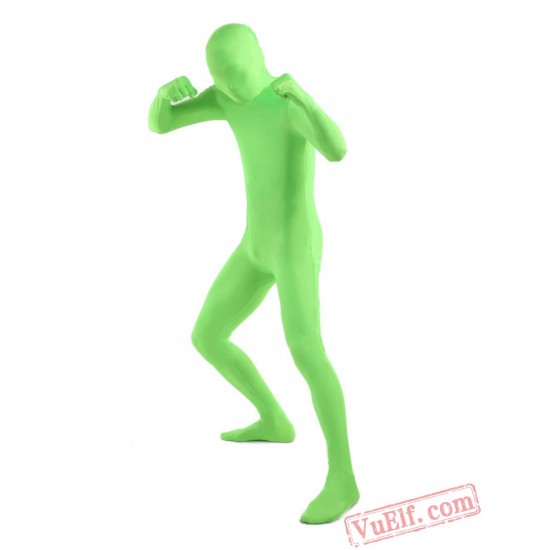 Halloween Green Lycra Spandex BodySuit | Zentai Suit