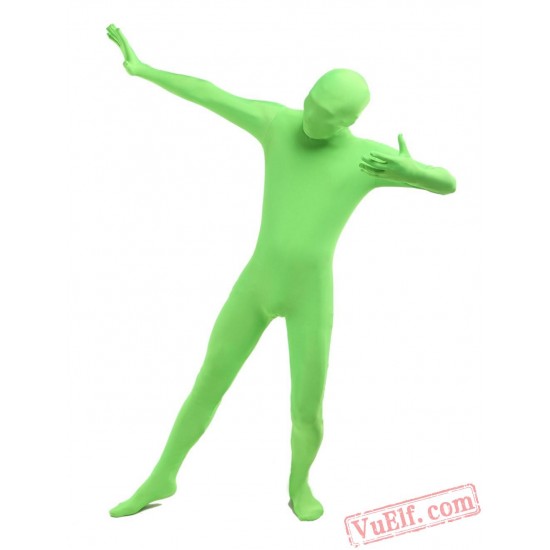 Halloween Green Lycra Spandex BodySuit | Zentai Suit