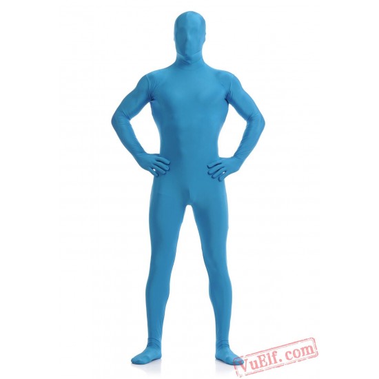 Funny Light Blue Lycra Spandex BodySuit | Zentai Suit