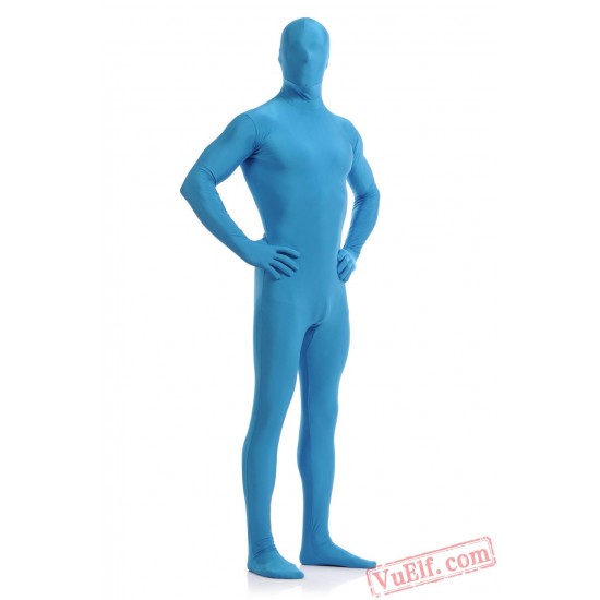 Funny Light Blue Lycra Spandex BodySuit | Zentai Suit