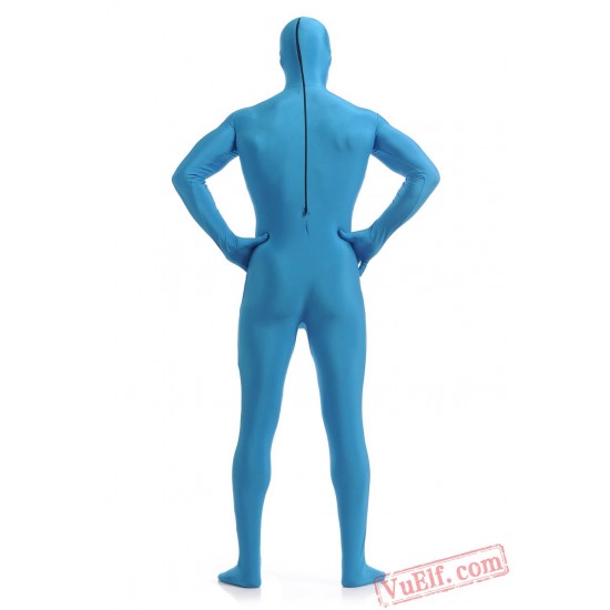 Funny Light Blue Lycra Spandex BodySuit | Zentai Suit