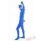 Blue Open Face Lycra Spandex BodySuit | Zentai Suit