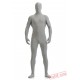 Funny Light Gray Lycra Spandex BodySuit | Zentai Suit