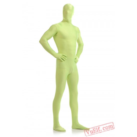 Light Grass Green Lycra Spandex BodySuit | Zentai Suit