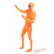 Orange Open Face Lycra Spandex BodySuit | Zentai Suit