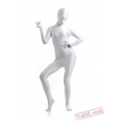 White Full Body Costumes - Lycra Spandex BodySuit | Zentai Suit