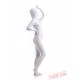 White Full Body Costumes - Lycra Spandex BodySuit | Zentai Suit