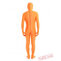 Orange Open Face Lycra Spandex BodySuit | Zentai Suit