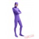 Purple Open Face Lycra Spandex BodySuit | Zentai Suit