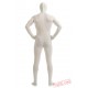 Funny White Lycra Spandex BodySuit | Zentai Suit