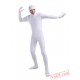 White Open Face Lycra Spandex BodySuit | Zentai Suit