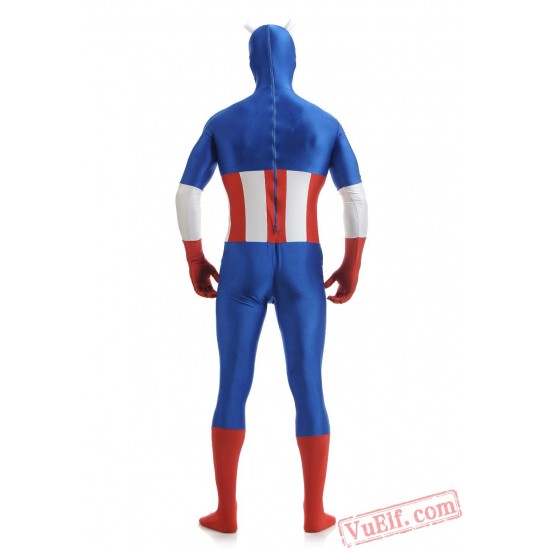 Captain America Costumes - Zentai Suit | Spandex BodySuit