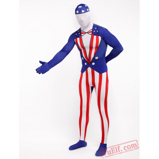 America Star-Spangled Lycra Spandex BodySuit | Zentai Suit