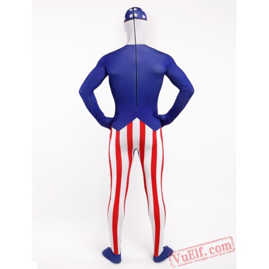 America Star-Spangled Lycra Spandex BodySuit | Zentai Suit